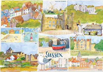 Emma Ball - Sussex - 1000 Piece Jigsaw Puzzle