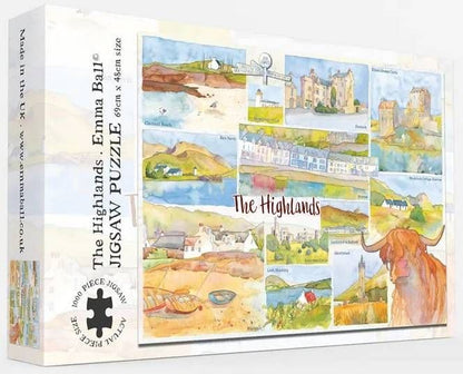 Emma Ball - The Highlands - 1000 Piece Jigsaw Puzzle