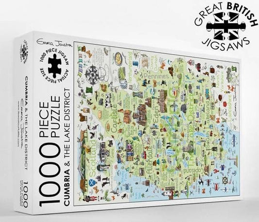 Great British Puzzles - Cumbria & The Lake District - 1000 Piece Jigsaw Puzzle