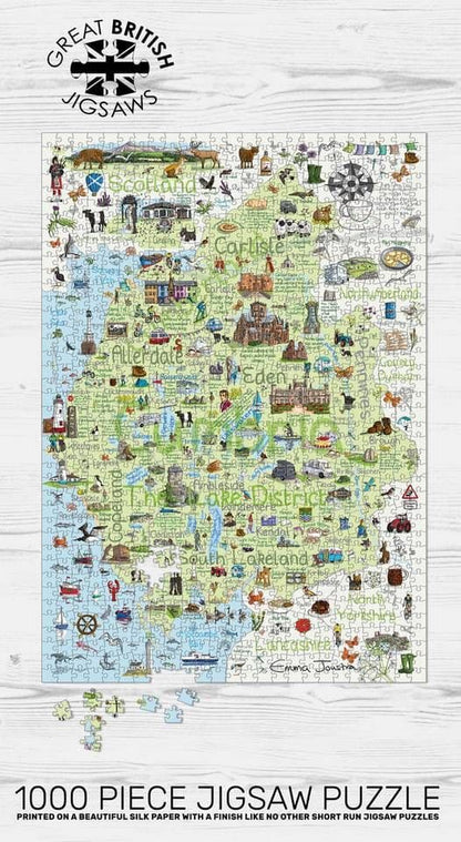 Great British Puzzles - Cumbria & The Lake District - 1000 Piece Jigsaw Puzzle