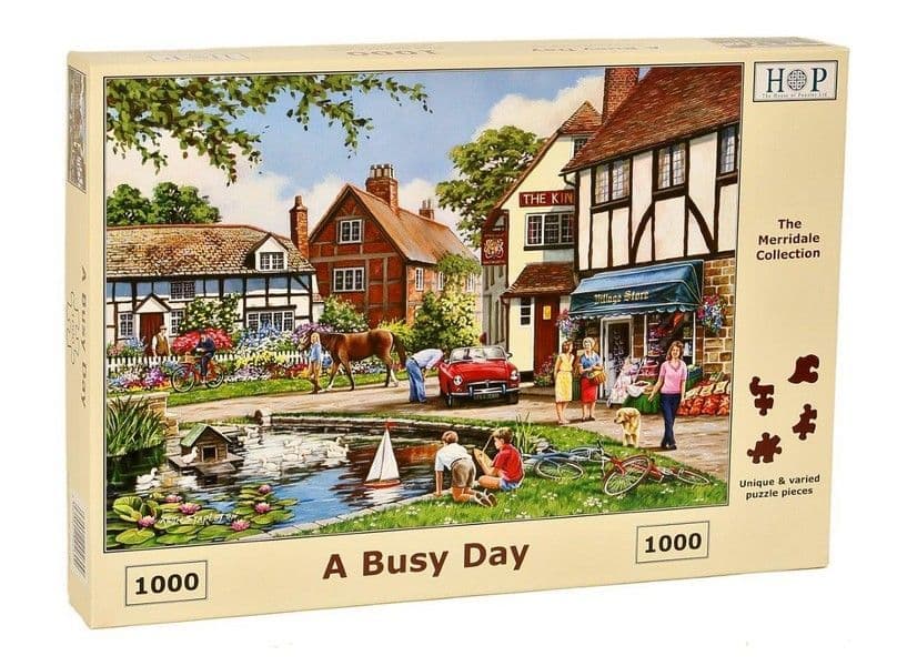 House of Puzzles - A Busy Day - 1000 Piece Jigsaw Puzzle