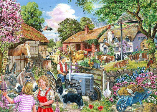 House of Puzzles - At the Farm Gate - 500XL Piece Jigsaw Puzzle