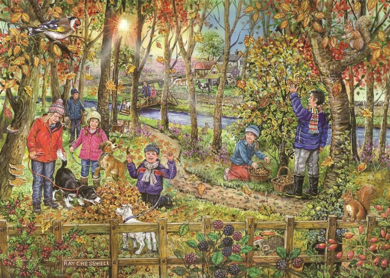 House of Puzzles - Autumn Leaves - 250XL Piece Jigsaw Puzzle