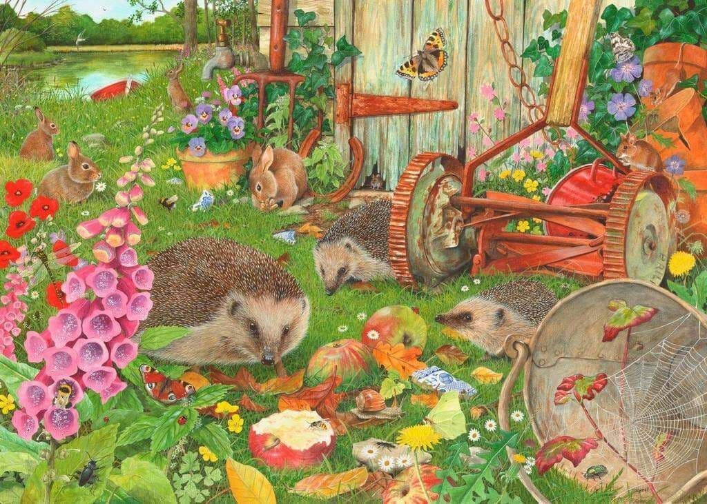 House of Puzzles - Bottom of the Garden - 1000 Piece Jigsaw Puzzle