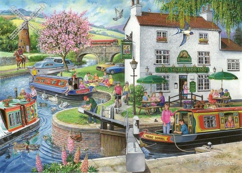 House of Puzzles - By the Canal - Find the Difference - No 6 - 1000 Piece Jigsaw Puzzle