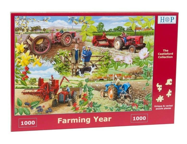 House of Puzzles - Farming Year - 1000 Piece Jigsaw Puzzle