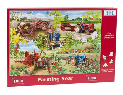 House of Puzzles - Farming Year - 1000 Piece Jigsaw Puzzle