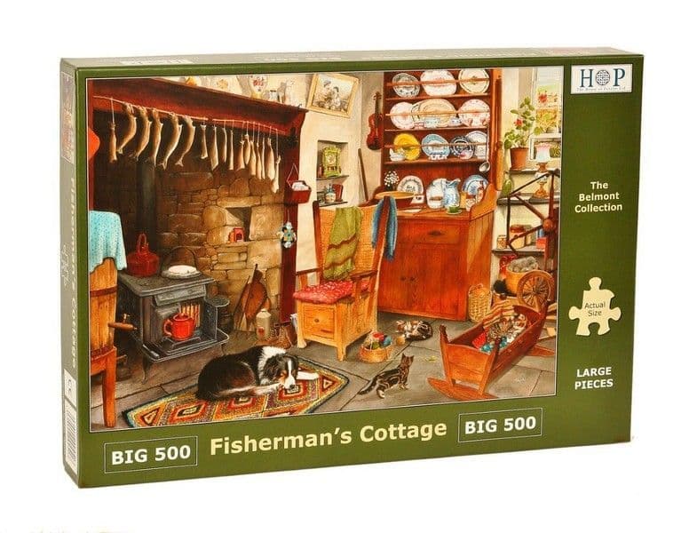 House of Puzzles - Fisherman's Cottage - 500XL Piece Jigsaw Puzzle