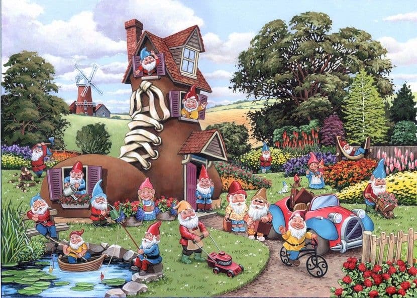 House of Puzzles - Gnome & Away - 500XL Piece Jigsaw Puzzle
