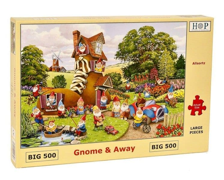 House of Puzzles - Gnome & Away - 500XL Piece Jigsaw Puzzle
