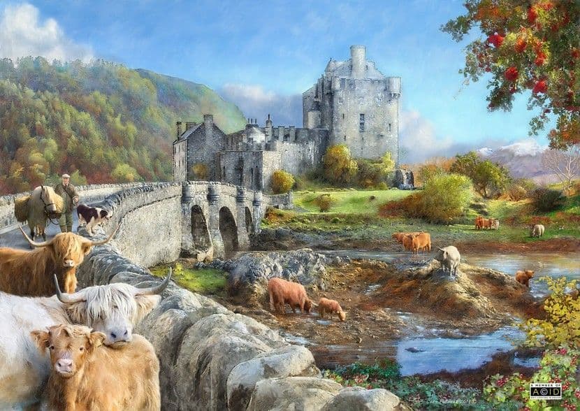 House of Puzzles - Highland Morning - 1000 Piece Jigsaw Puzzle