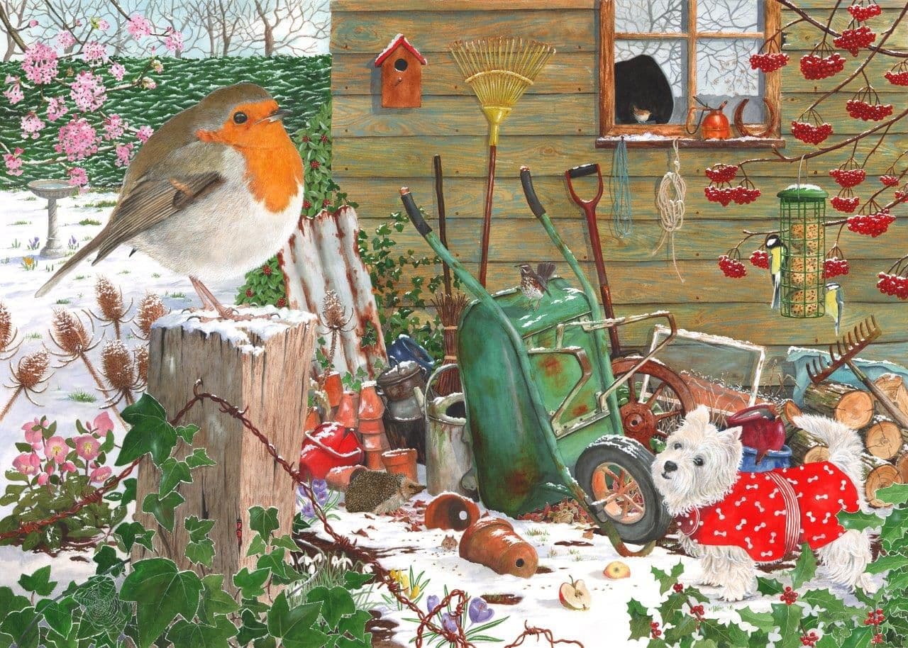 House of Puzzles - Robin Redbreast - 1000 Piece Jigsaw Puzzle