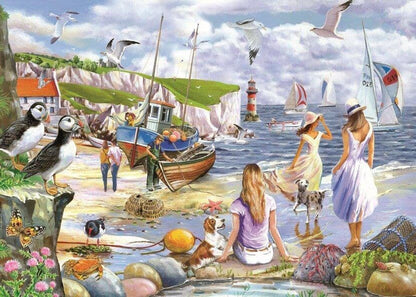 House of Puzzles - Sea Shore Breezes - 500XL Piece Jigsaw Puzzle