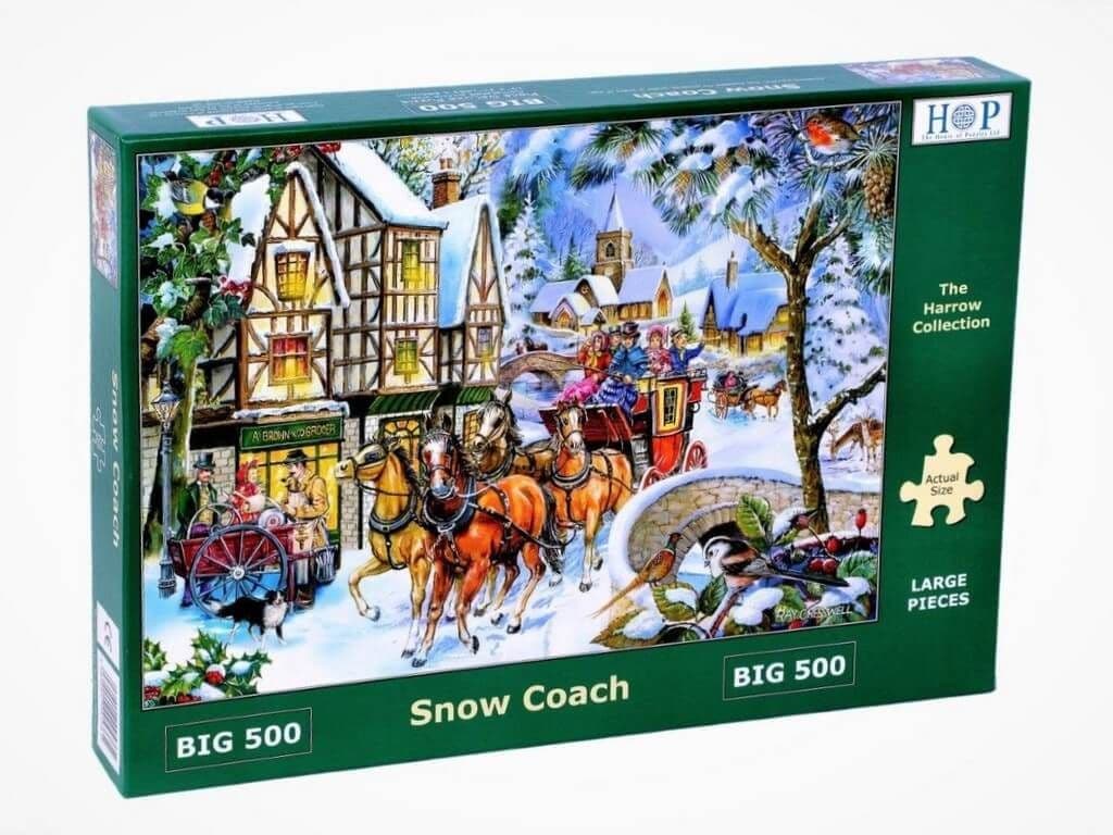 House of Puzzles - Snow Coach - 500XL Piece Jigsaw Puzzle