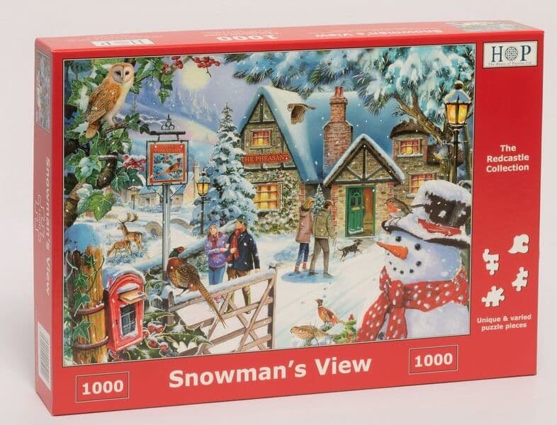 House of Puzzles - Snowman's View - 1000 Piece Jigsaw Puzzle