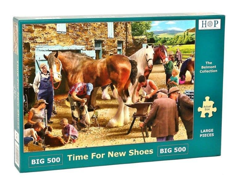 House of Puzzles - Time For New Shoes - 500XL Piece Jigsaw Puzzle