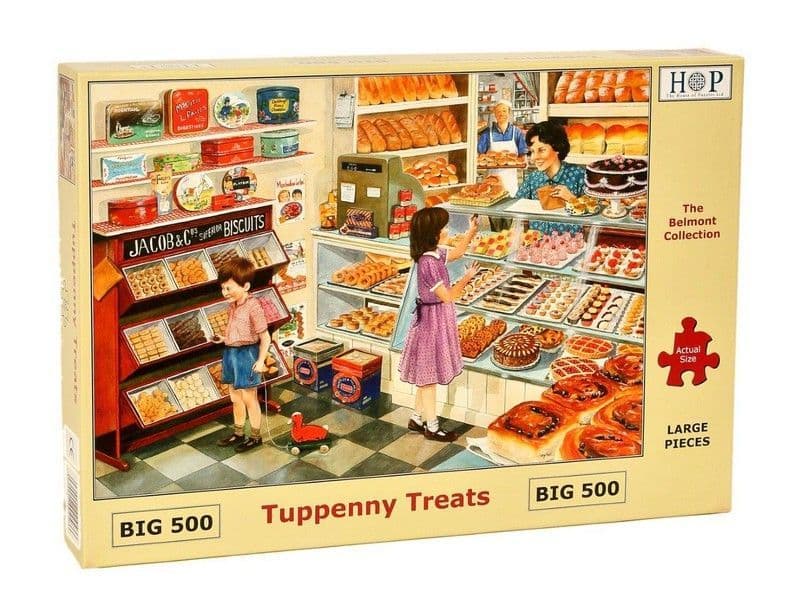 House of Puzzles - Tuppenny Treats - 500XL Piece Jigsaw Puzzle