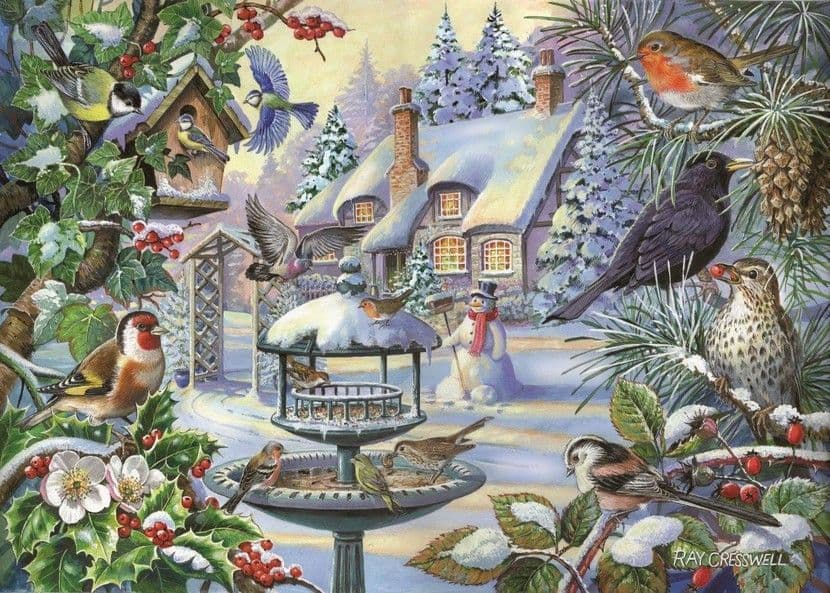 House of Puzzles - Winter Birds - 500XL Piece Jigsaw Puzzle