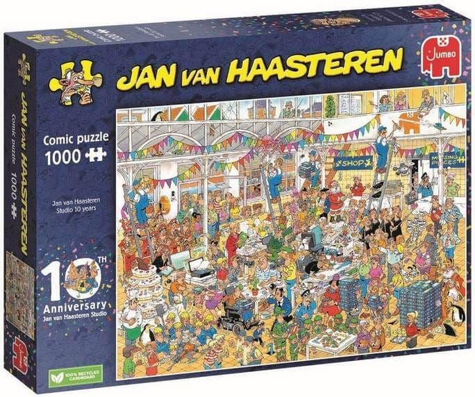 Jan van Haasteren - JVH 10th Anniversary of JVH Studio - 1000 Piece Jigsaw Puzzle