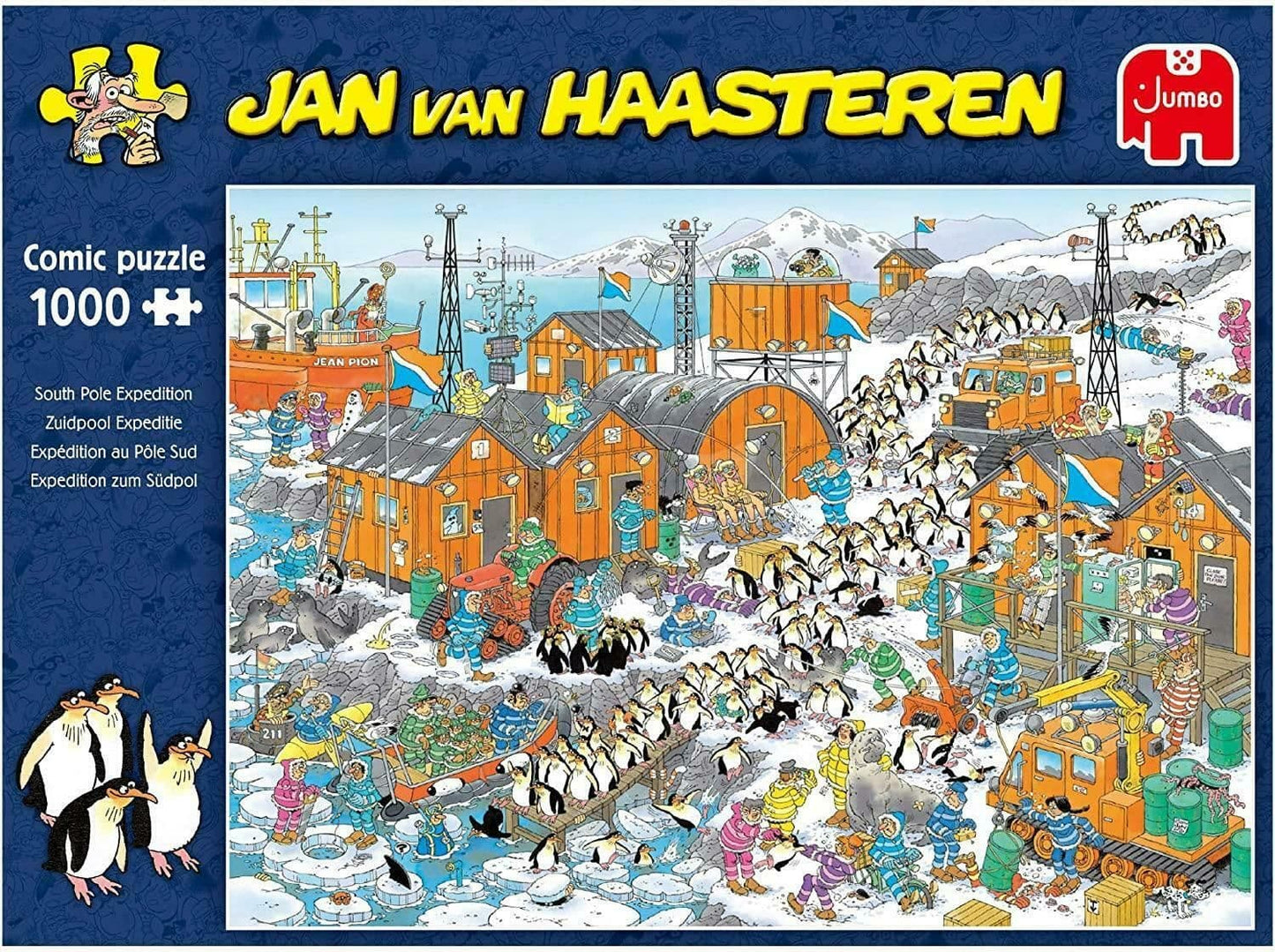 Jan van Haasteren - South Pole Expedition - 1000 Piece Jigsaw Puzzle