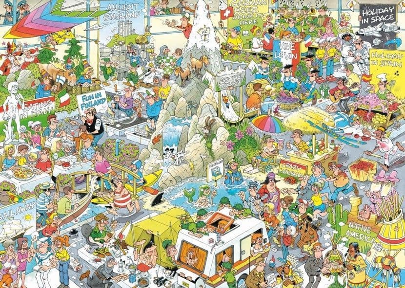 Jan van Haasteren - The Holiday Fair - 1000 Piece Jigsaw Puzzle