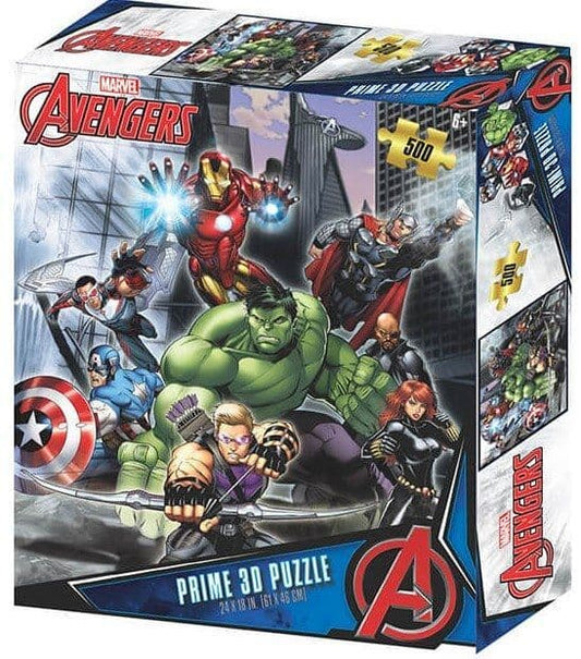 Kidicraft - Avengers Battle 3D - 500 Piece Jigsaw Puzzle