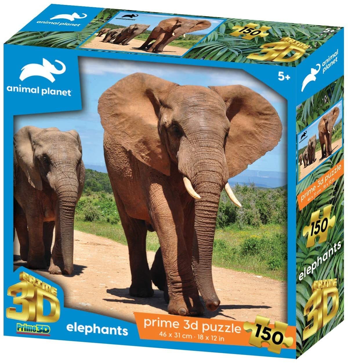 Kidicraft - Elephants - Animal Planet  150 Piece Jigsaw Puzzle