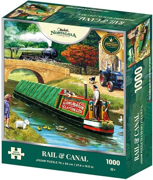 Kidicraft - Rail & Canal - 1000 Piece Jigsaw Puzzle