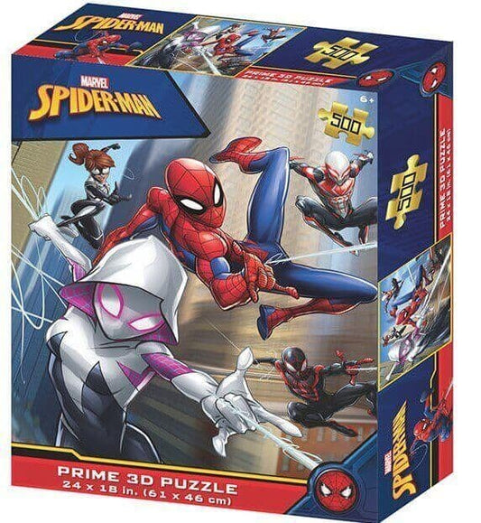 Kidicraft - Spiderman & Ghost 3D - 500 Piece Jigsaw Puzzle