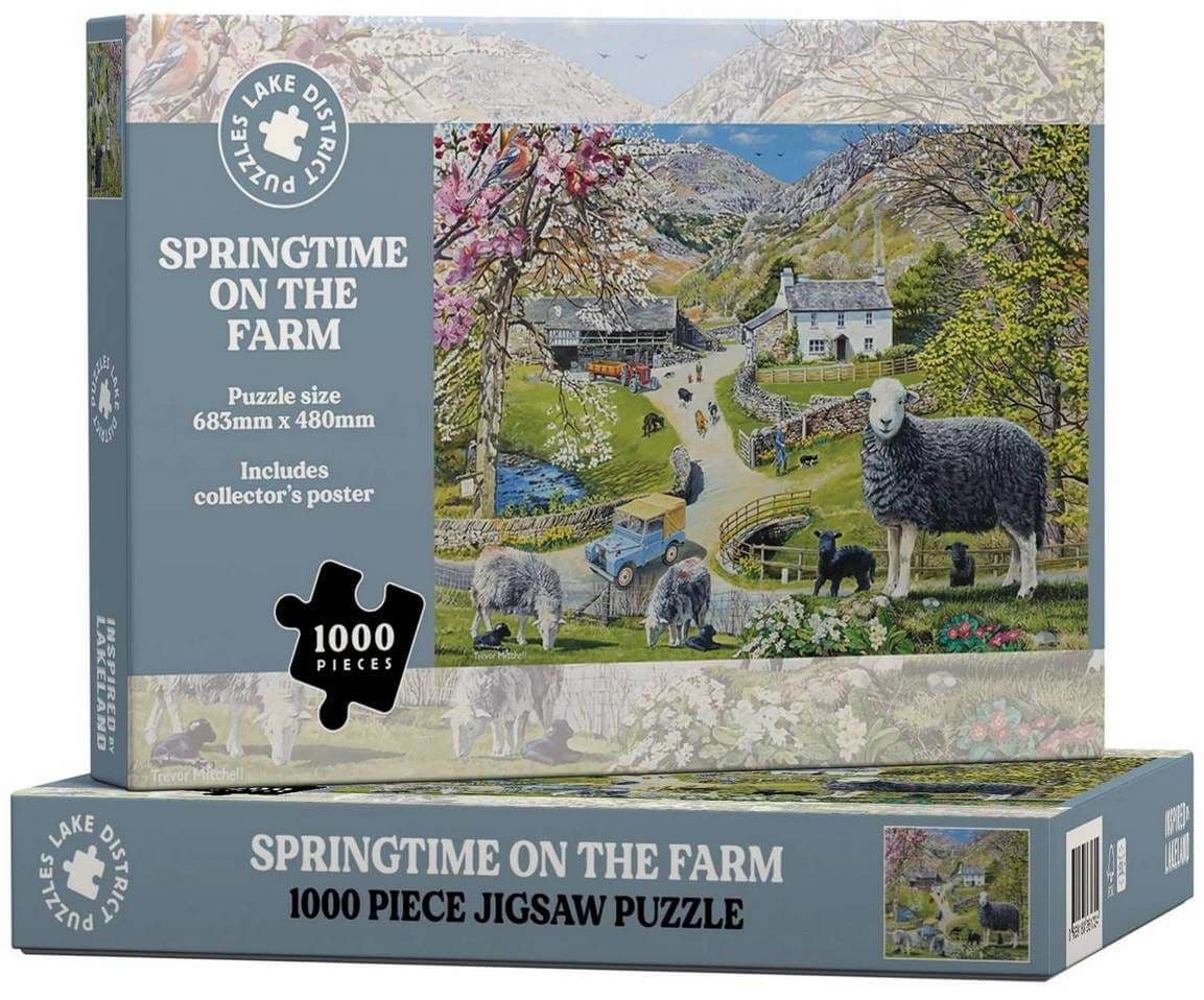 Lake District Puzzles - Springtime on the Farm - 1000 Piece Jigsaw Puzzle