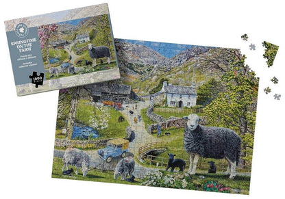 Lake District Puzzles - Springtime on the Farm - 1000 Piece Jigsaw Puzzle