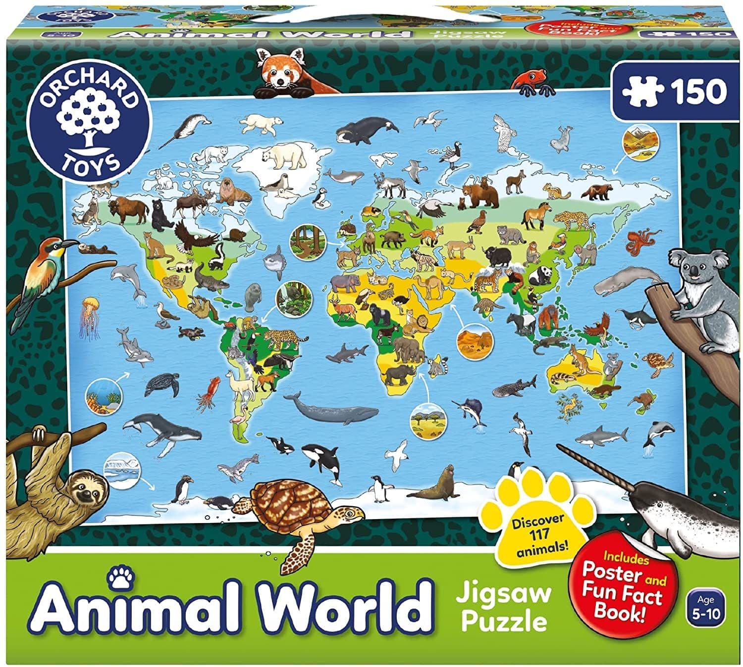 Orchard Toys Animal World 150 Pieces Puzzle The Yorkshire