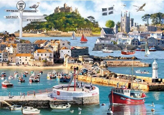 Otter House - Cornwall Montage - 1000 Piece Jigsaw Puzzle