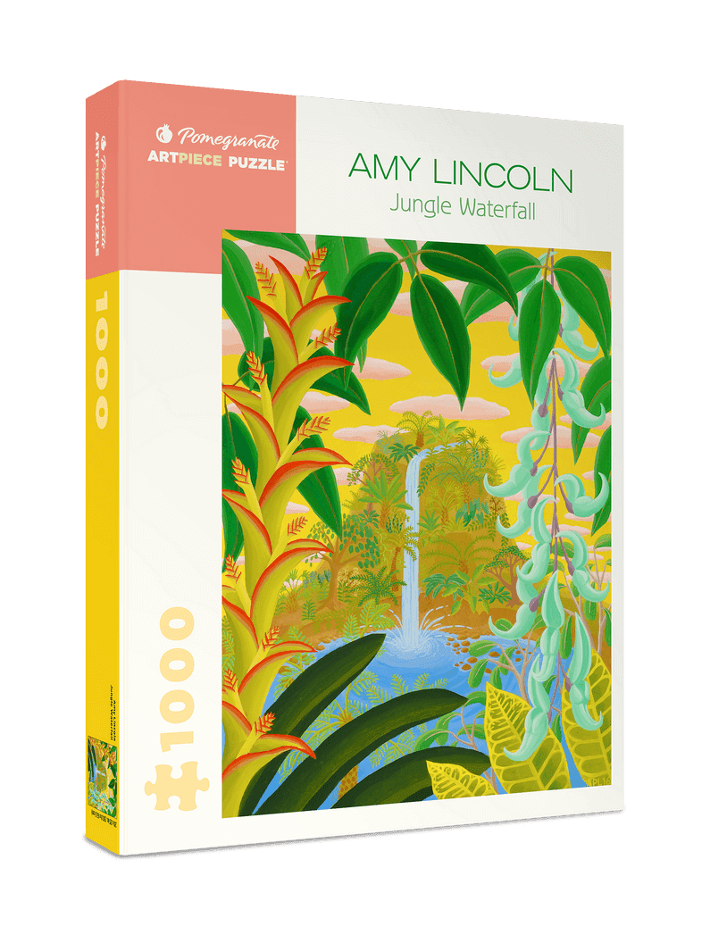 Pomegranate - Amy Lincoln - Jungle Waterfall - 1000 Piece Jigsaw Puzzle