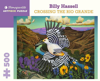 Pomegranate - Billy Hassell Crossing the Rio Grande - 500 Piece Jigsaw Puzzle