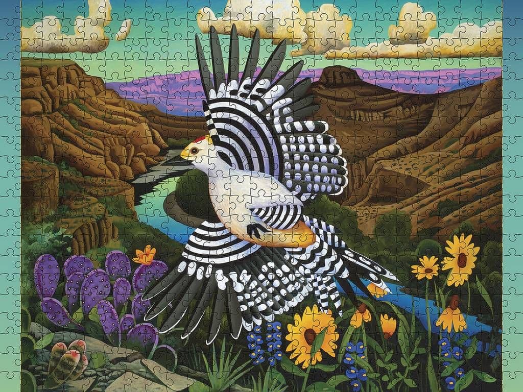 Pomegranate - Billy Hassell Crossing the Rio Grande - 500 Piece Jigsaw Puzzle