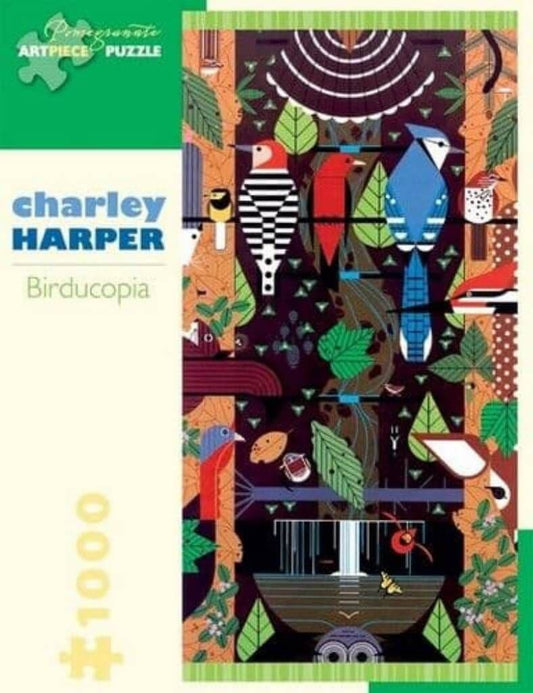 Pomegranate - Charley Harper - Birdcopia - 1000 Piece Jigsaw Puzzle