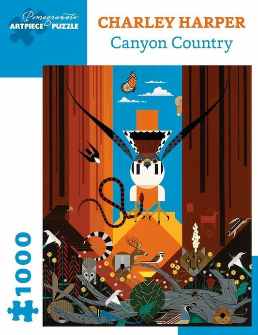 Pomegranate - Charley Harper - Canyon Country - 1000 Piece Jigsaw Puzzle