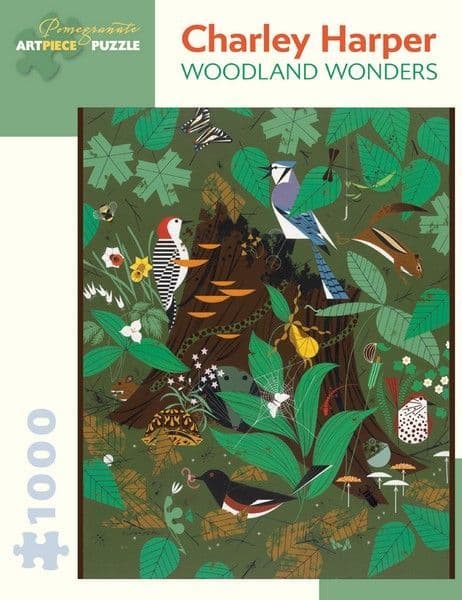 Pomegranate - Charley Harper - Woodland Wonder - 1000 Piece Jigsaw Puzzle