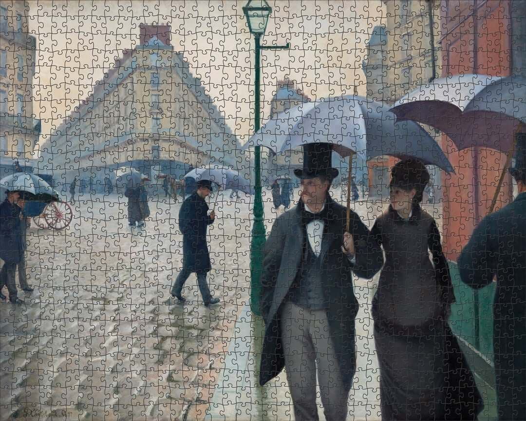 Pomegranate - Gustave Caillebotte - Paris Street Rainy Day - 1000 Piece Jigsaw Puzzle