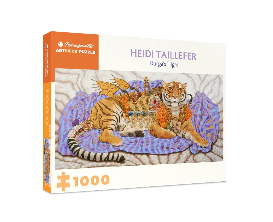 Pomegranate - Heidi Taillefer - Durga's Tiger - 1000 Piece Jigsaw Puzzle