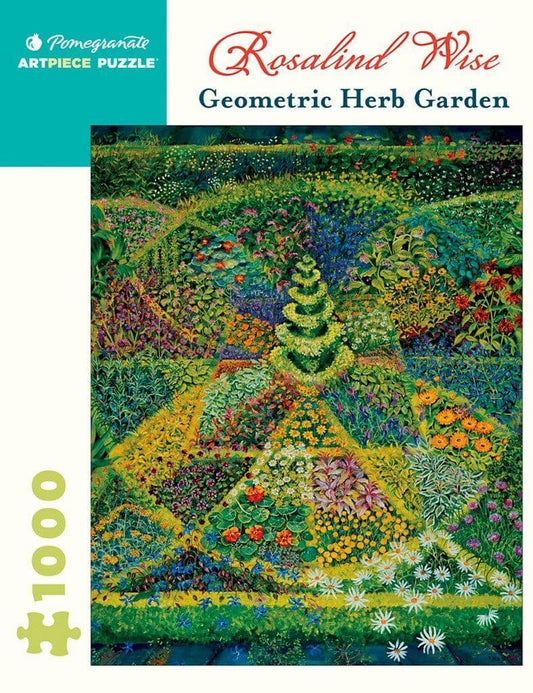 Pomegranate - Rosalind Wise Geometric Herb Garden - 1000 Piece Jigsaw Puzzle