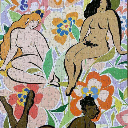 Prints in Pieces - Femmes En Fleur -500 Piece Jigsaw Puzzle