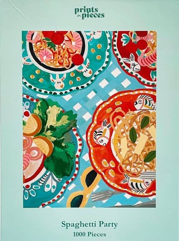 Prints in Pieces - Spaghetti Party - 1000 Piece Jigsaw Puzzle