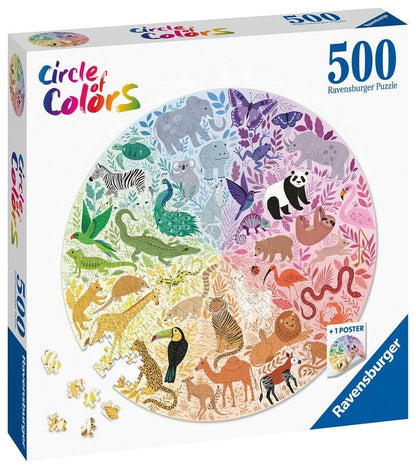 Ravensburger - Animals Circular - 500 Piece Jigsaw Puzzle