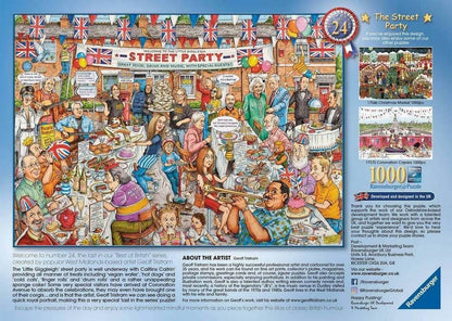 Ravensburger - Best of British No 24 - Street Party - 1000 Piece Jigsaw Puzzle