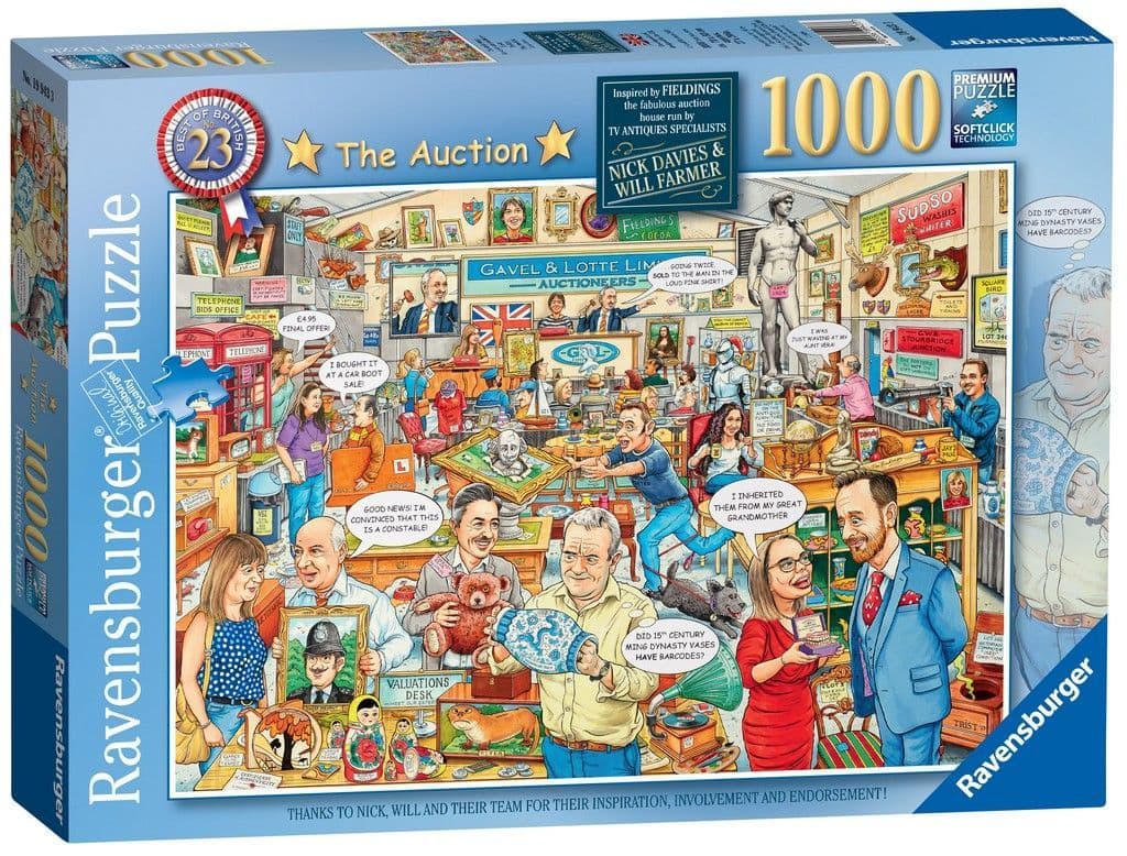 Ravensburger - Best of British The Auction, 1000 Piece Jigsaw Puzzle