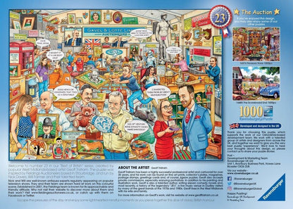 Ravensburger - Best of British The Auction, 1000 Piece Jigsaw Puzzle