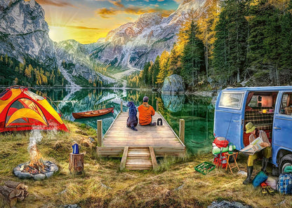 Ravensburger - Calm Campsite - 1000 Piece Jigsaw Puzzle