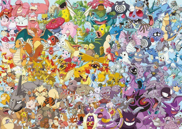 5000 piece Pokémon puzzle from Ravensburger. I listened to 3000